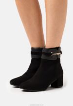 klassiska ankelboots i läder svart Anna Field 42BF61928 kvinnor