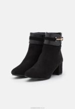 klassiska ankelboots i läder svart Anna Field 42BF61928 kvinnor - Bild 3