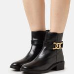 klassiska ankelboots i läder svart Anna Field 42BF61963 kvinnor