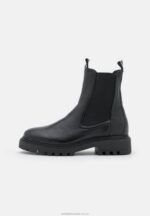 klassiska ankelboots i läder svart Anna Field 42BF61971 kvinnor - Bild 2