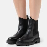 klassiska ankelboots i läder svart Anna Field 42BF61971 kvinnor
