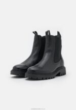 klassiska ankelboots i läder svart Anna Field 42BF61971 kvinnor - Bild 3
