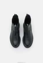 klassiska ankelboots i läder svart Anna Field 42BF61971 kvinnor - Bild 6