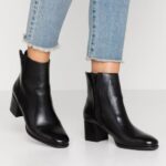 klassiska ankelboots i läder svart Anna Field 42BF61980 kvinnor