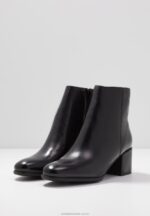 klassiska ankelboots i läder svart Anna Field 42BF61980 kvinnor - Bild 5