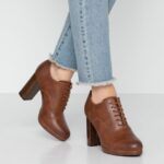 komfort högklackade ankelboots konjak Anna Field 42BF61748 kvinnor