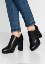 komfort högklackade ankelboots svarta Anna Field 42BF61773 kvinnor