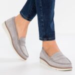 komfortläder slip-ons grå Anna Field 42BF61784 kvinnor