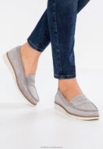 komfortläder slip-ons grå Anna Field 42BF61784 kvinnor