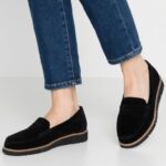komfortläder slip-ons svart Anna Field 42BF61787 kvinnor