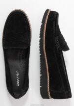 komfortläder slip-ons svart Anna Field 42BF61787 kvinnor - Bild 4