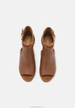 läder ankel manschett sandaler cognac Anna Field 42BF61333 kvinnor - Bild 6