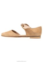 läder ankelrem balett pumps beige Anna Field 42BF62162 kvinnor - Bild 2