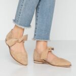 läder ankelrem balett pumps beige Anna Field 42BF62162 kvinnor