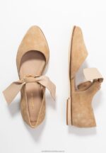 läder ankelrem balett pumps beige Anna Field 42BF62162 kvinnor - Bild 4
