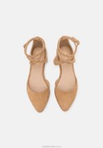 läder ankelrem balett pumps beige Anna Field 42BF62170 kvinnor - Bild 6