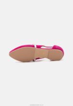 läder ankelrem balett pumps rosa Anna Field 42BF62179 kvinnor - Bild 5