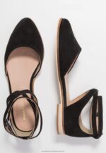 läder ankelrem balett pumps svart Anna Field 42BF62156 kvinnor - Bild 4