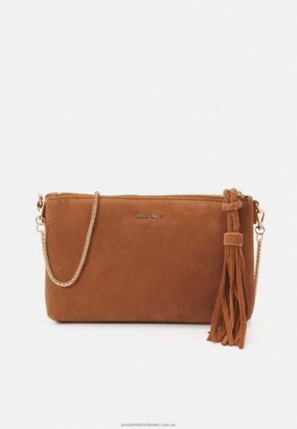 läder clutch cognac Anna Field 42BF62438 kvinnor