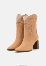 läder cowboy/biker ankel boot beige Anna Field 42BF62052 kvinnor - Bild 3