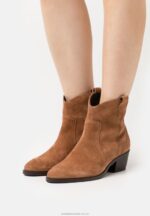 läder cowboy/biker ankel boot cognac Anna Field 42BF62049 kvinnor