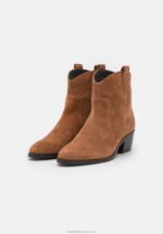 läder cowboy/biker ankel boot cognac Anna Field 42BF62049 kvinnor - Bild 3
