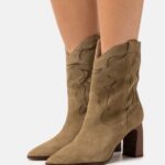 läder cowboy/biker ankel boot khaki Anna Field 42BF62051 kvinnor