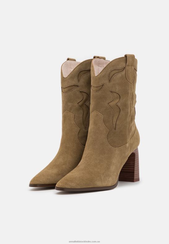 läder cowboy/biker ankel boot khaki Anna Field 42BF62051 kvinnor - Bild 3