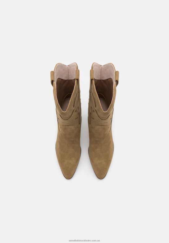 läder cowboy/biker ankel boot khaki Anna Field 42BF62051 kvinnor - Bild 6