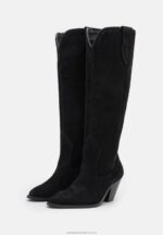läder cowboy/biker boots svarta Anna Field 42BF62225 kvinnor - Bild 3