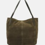 läder handväska khaki Anna Field 42BF62359 kvinnor