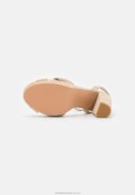 läder högklackade sandaler beige Anna Field 42BF61578 kvinnor - Bild 5