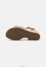läder högklackade sandaler cognac Anna Field 42BF61478 kvinnor - Bild 5