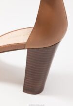 läder högklackade sandaler cognac Anna Field 42BF61549 kvinnor - Bild 3