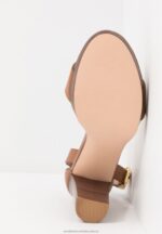 läder högklackade sandaler cognac Anna Field 42BF61549 kvinnor - Bild 7