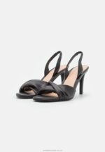 läder högklackade sandaler svarta Anna Field 42BF61265 kvinnor - Bild 2