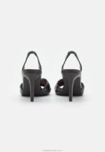 läder högklackade sandaler svarta Anna Field 42BF61265 kvinnor - Bild 3