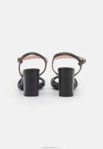 läder högklackade sandaler svarta Anna Field 42BF61400 kvinnor - Bild 4