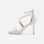 läder högklackade sandaler vita Anna Field 42BF61572 kvinnor