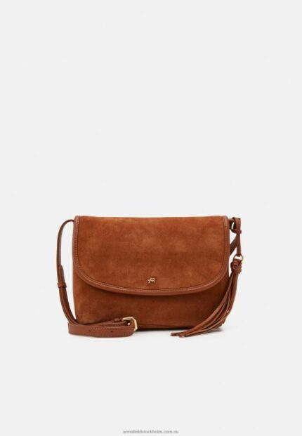 läder över body bag cognac Anna Field 42BF62528 kvinnor