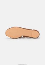 läder peeptoe balett pumps cognac Anna Field 42BF62125 kvinnor - Bild 5