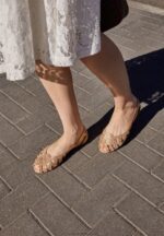 läder peeptoe balett pumps guld Anna Field 42BF62131 kvinnor - Bild 5