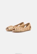 läder peeptoe balett pumps guld Anna Field 42BF62131 kvinnor - Bild 6