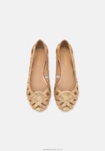 läder peeptoe balett pumps guld Anna Field 42BF62131 kvinnor - Bild 8