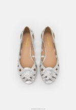 läder peeptoe balett pumps silver Anna Field 42BF62142 kvinnor - Bild 6