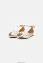 läder peeptoe balett pumps vit Anna Field 42BF62087 kvinnor - Bild 3