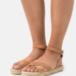 läder plattform sandaler cognac Anna Field 42BF61560 kvinnor