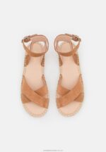 läder plattform sandaler cognac Anna Field 42BF61560 kvinnor - Bild 6