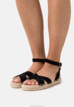 läder plattformssandaler svarta Anna Field 42BF61579 kvinnor