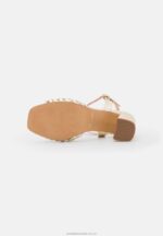 läder sandaler med hög klack i guld Anna Field 42BF61397 kvinnor - Bild 5